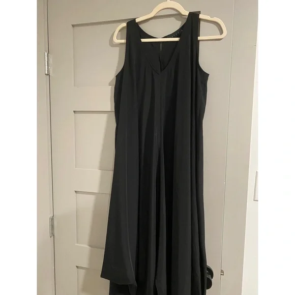 HATCH Maternity Soiree Dress - Black Sleeveless Draped Maxi One Size Pregnancy - Picture 2 of 3